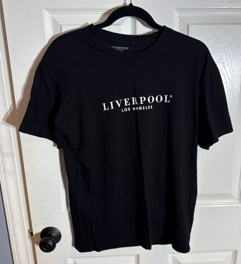 Liverpool Los Angeles Shirt, Size Large, Black, Short Sleeve T Shirt